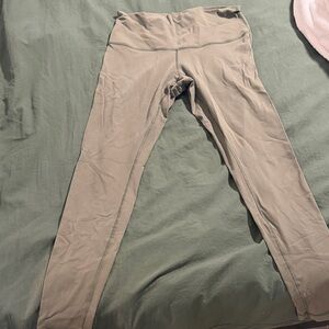 High-Waisted Taupe Leggings